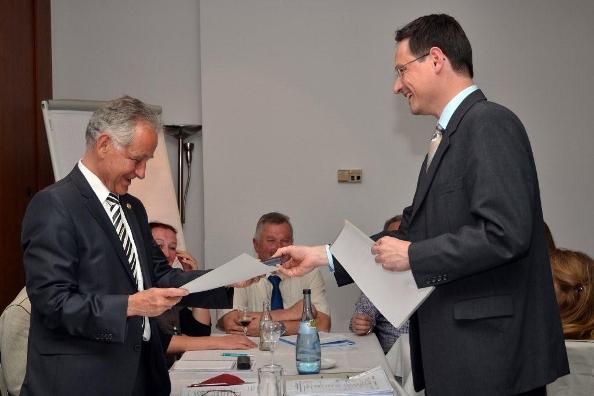 Herr Dr.Braitinger (l.) - Herr Reutter (r.)